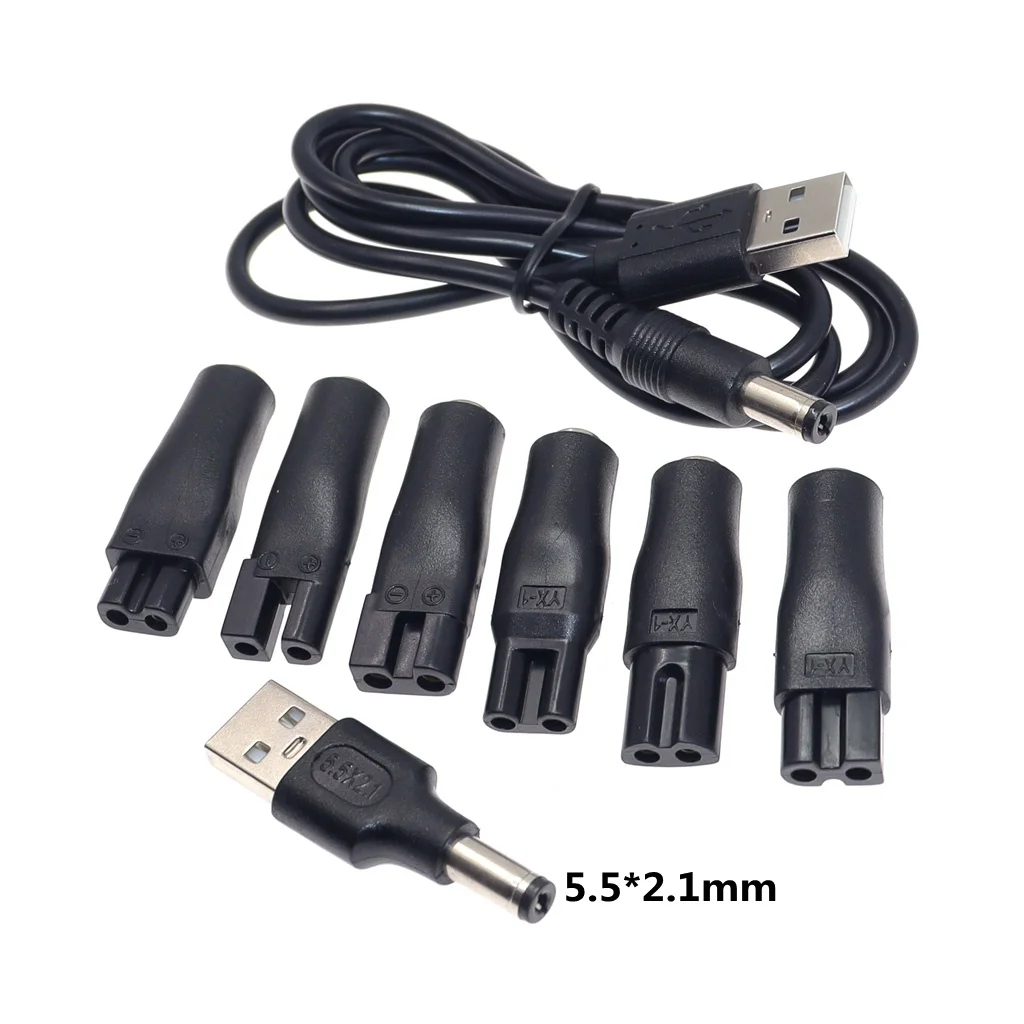 Men'S Grooming Trimmer - 8PCS 교체용 전원 코드 5V 충전기