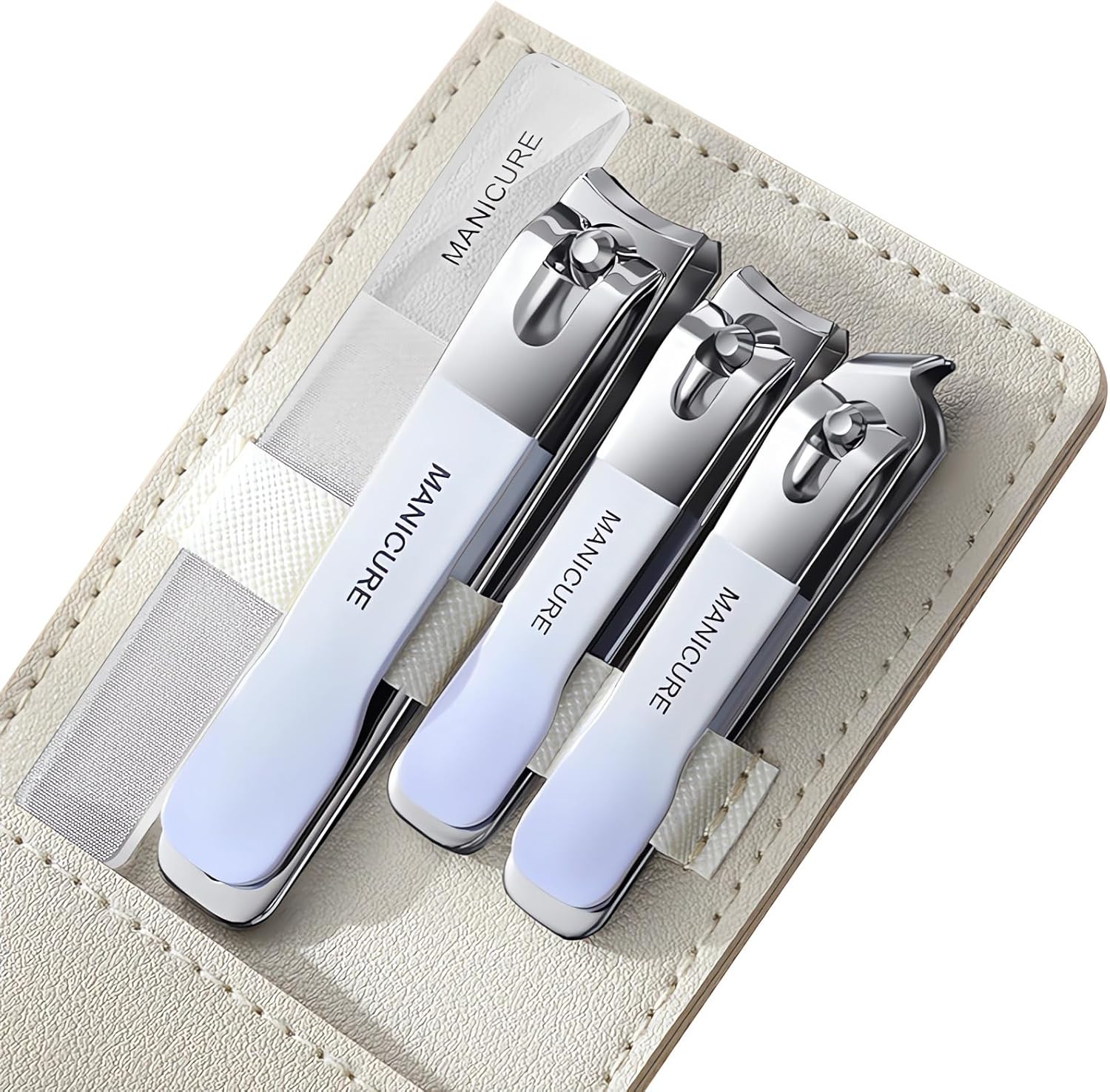 Mens Grooming Travel Kit - 4종 스테인리스 스틸 손톱깎이 세트, 휴대용