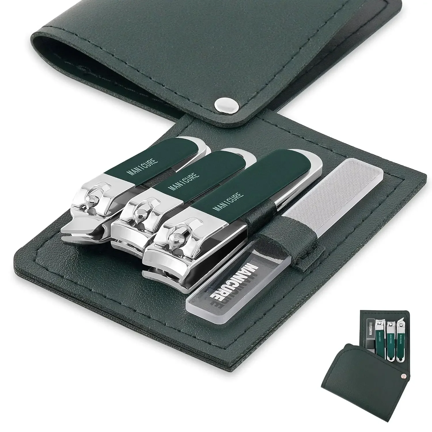 Mens Grooming Travel Kit - 4종 남녀공용 여행용 전문 네일 클리퍼