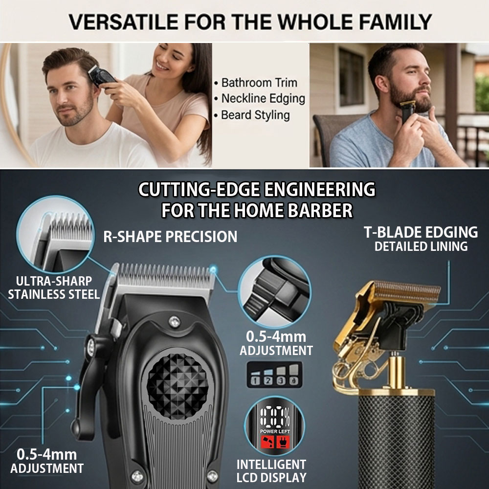 LED 디스플레이가 있는 전문가용 헤어 클리퍼, 남성용 - Men'S Grooming Blade 리뷰 및 가격