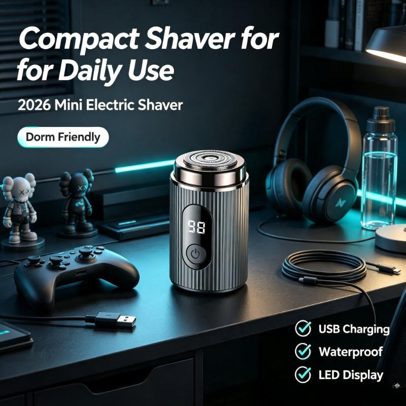 2026 미니 전기 면도기 휴대용 충전식 방수 컴팩트  - Mens Grooming Travel Kit 리뷰 및 가격