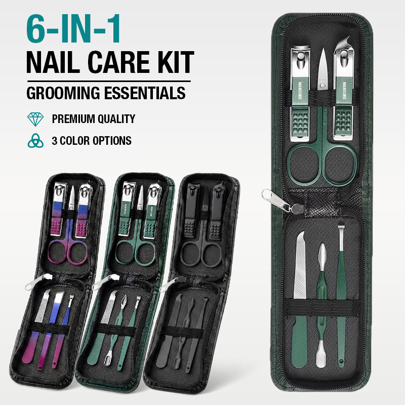 6-IN-1 휴대용 손톱깎이 세트 남성 및 여성용 여행 - Mens Grooming Travel Kit 리뷰 및 가격