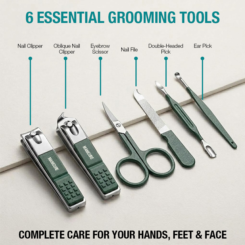 6-IN-1 휴대용 손톱깎이 세트 남성 및 여성용 여행 - Mens Grooming Travel Kit 리뷰 및 가격