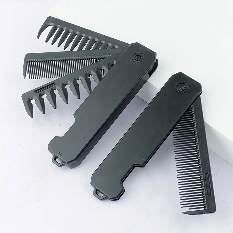 남성용 3-in-1 접이식 수염 빗, 수염 빗 브러시, - Mens Grooming Travel Kit 리뷰 및 가격