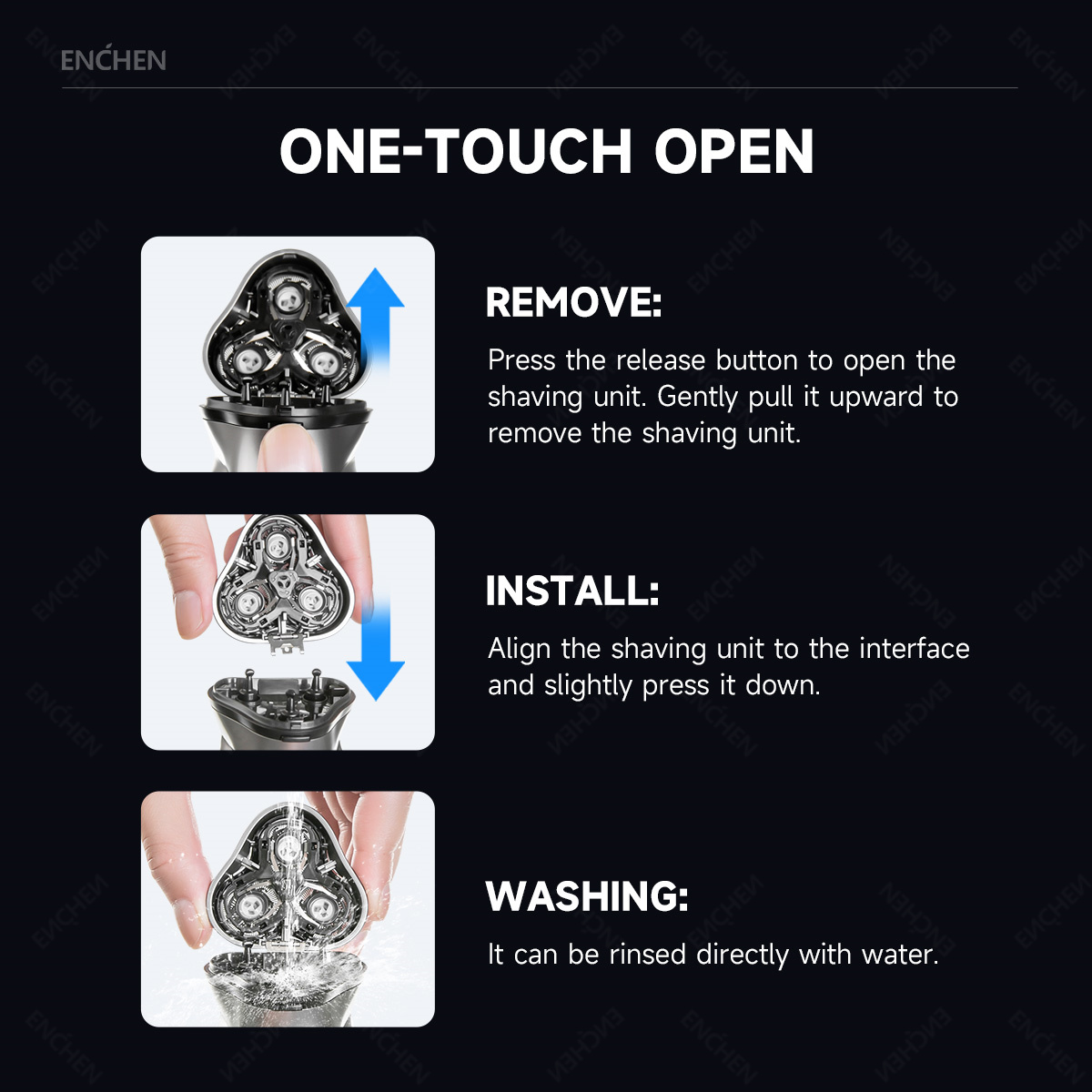 ENCHEN 블랙스톤 교체용 전기 면도기 헤드 BR-1 - Men'S Grooming Trimmer 리뷰 및 가격